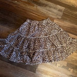 SHEIN leopard printed skirt